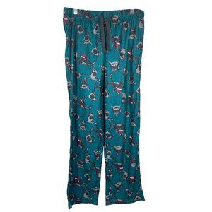Santa Hat Shark Sleep Pants By Arizona Jean Co. Boys Husky Large 14/16